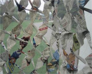 Origami Crane Sculpture